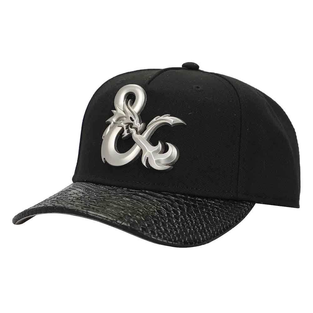 Dungeons & Dragons Metal Ampersand And Dragon Skin Bill Snapback Hat
