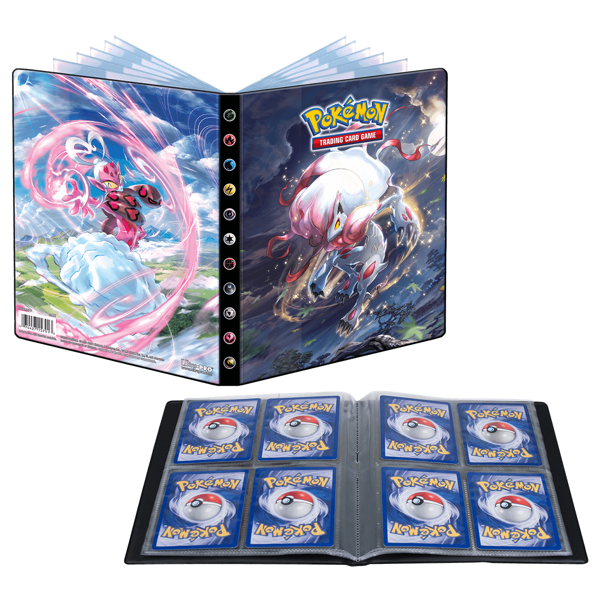 Sword and Shield 11 Hisuian Zoroark and Enamorous 4-Pocket Portfolio for Pokémon | Ultra PRO International