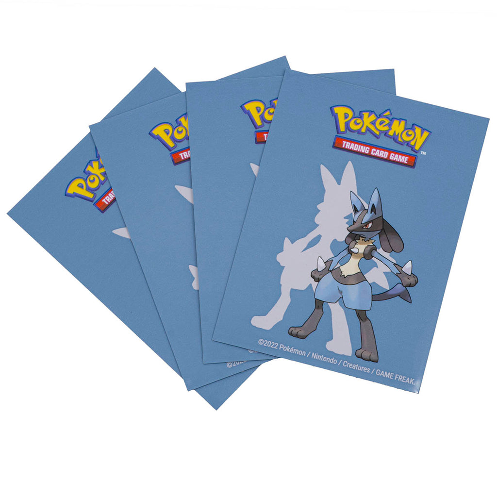 Protèges Cartes Standard Lucario 12.5 par 65 Pokémon - UltraJeux