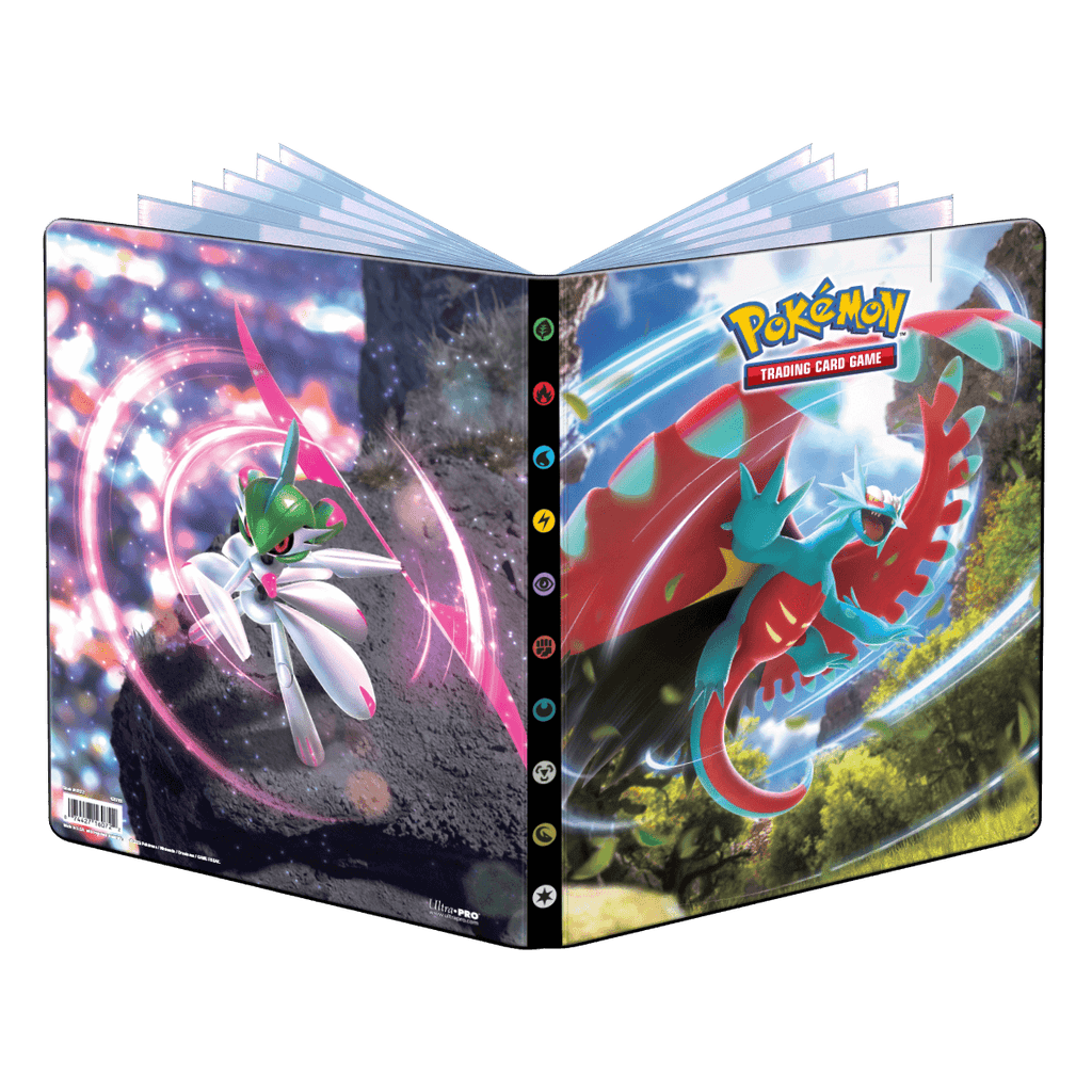 Pokemon Ultra Pro 4-Pocket Portfolio Escarlate e Roxo 03 para 80