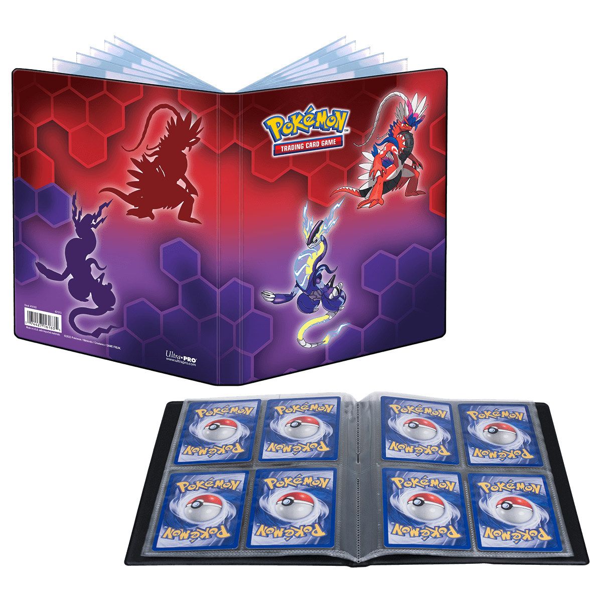 Álbum Oficial Pokémon Miraidon Vs Koraidon Pasta Porta Carta