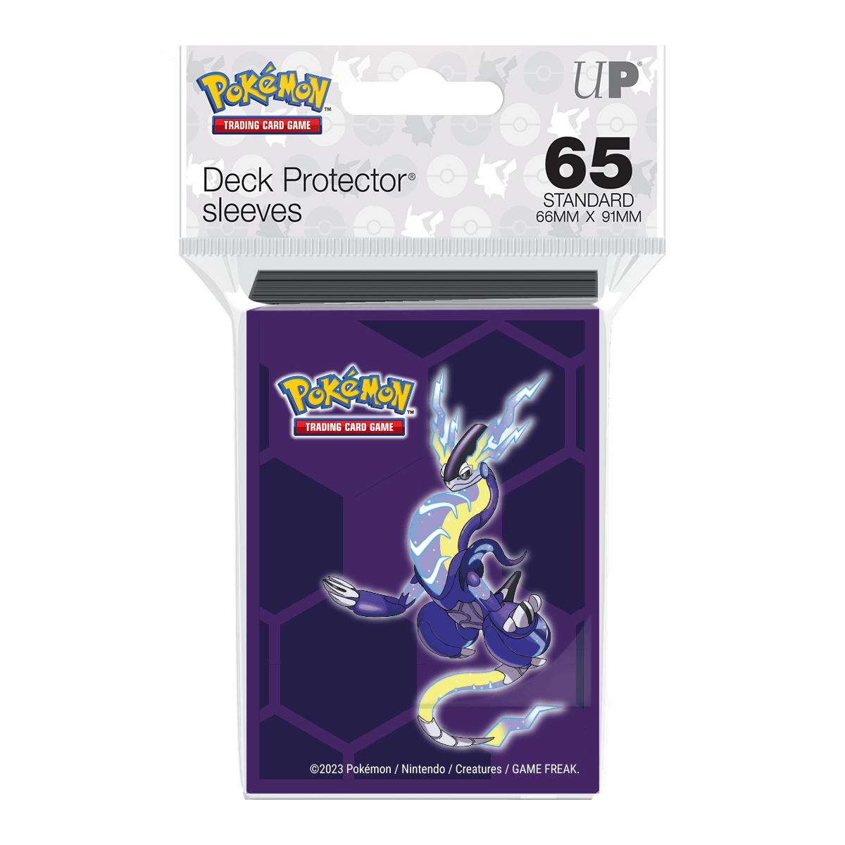 Miraidon Standard Deck Protector Sleeves (65ct) for Pokemon | Ultra PRO International