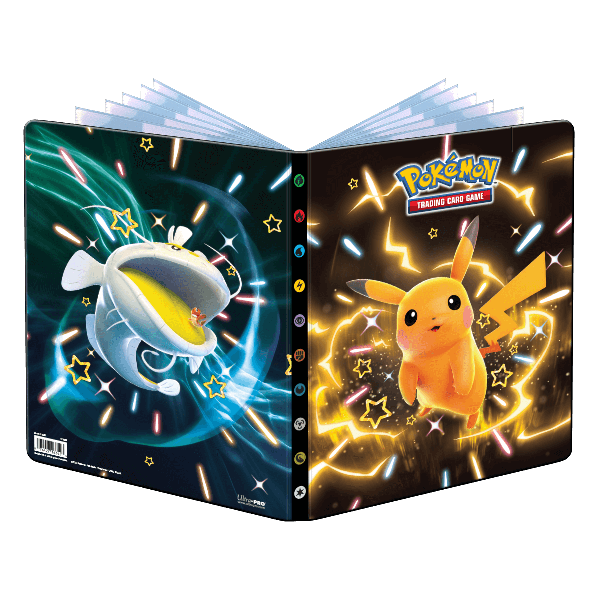 Scarlet and Violet Shiny Pikachu, Dondozo, and Tatsugiri 9-Pocket Portfolio for Pokémon | Ultra PRO International