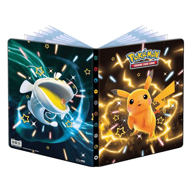 Scarlet and Violet Shiny Pikachu, Dondozo, and Tatsugiri 9-Pocket Portfolio for Pokémon | Ultra PRO International