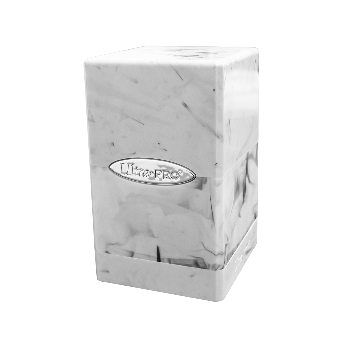 Marble Satin Tower Deck Box - Black / White | Ultra PRO International