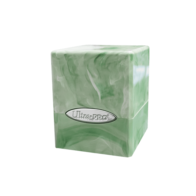 Marble Satin Cube - Lime Green / White | Ultra PRO International