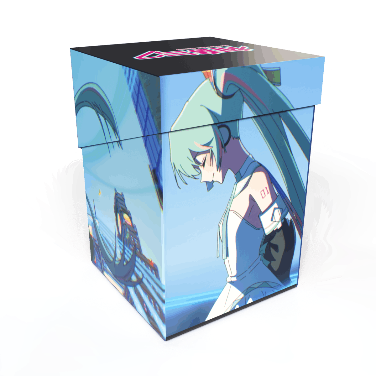 10th Anniversary Hatsune Miku 100+ Deck Box Back | Ultra PRO International