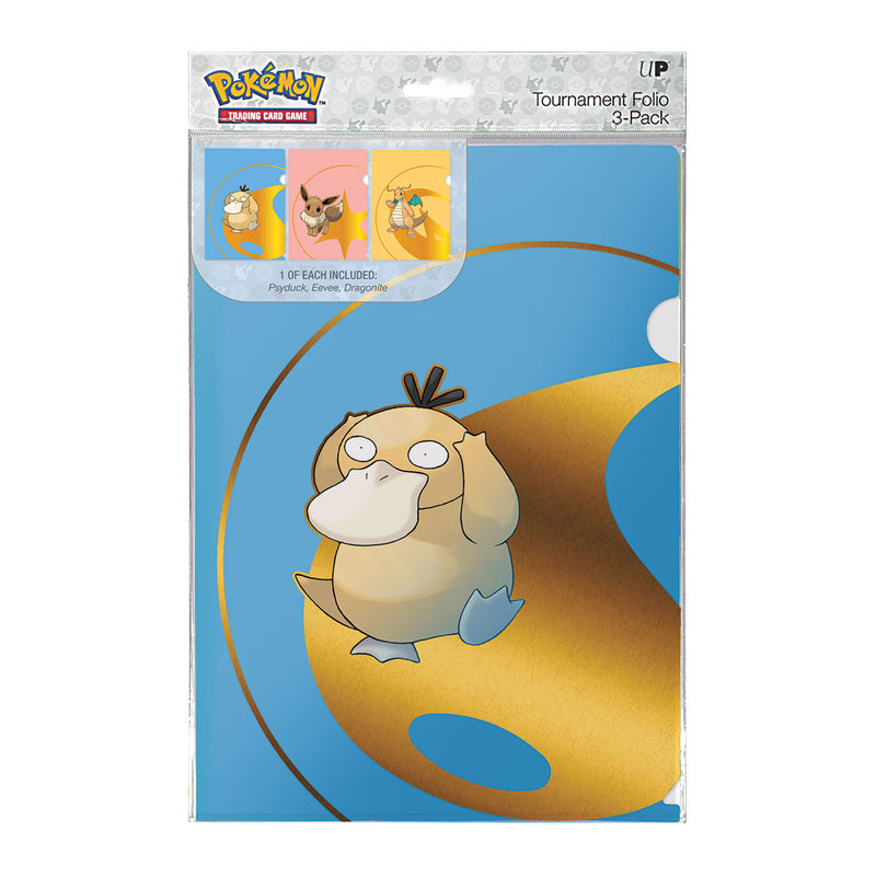 Pokémon Tournament Folios 3 Pack - Psyduck, Eevee, and Dragonite