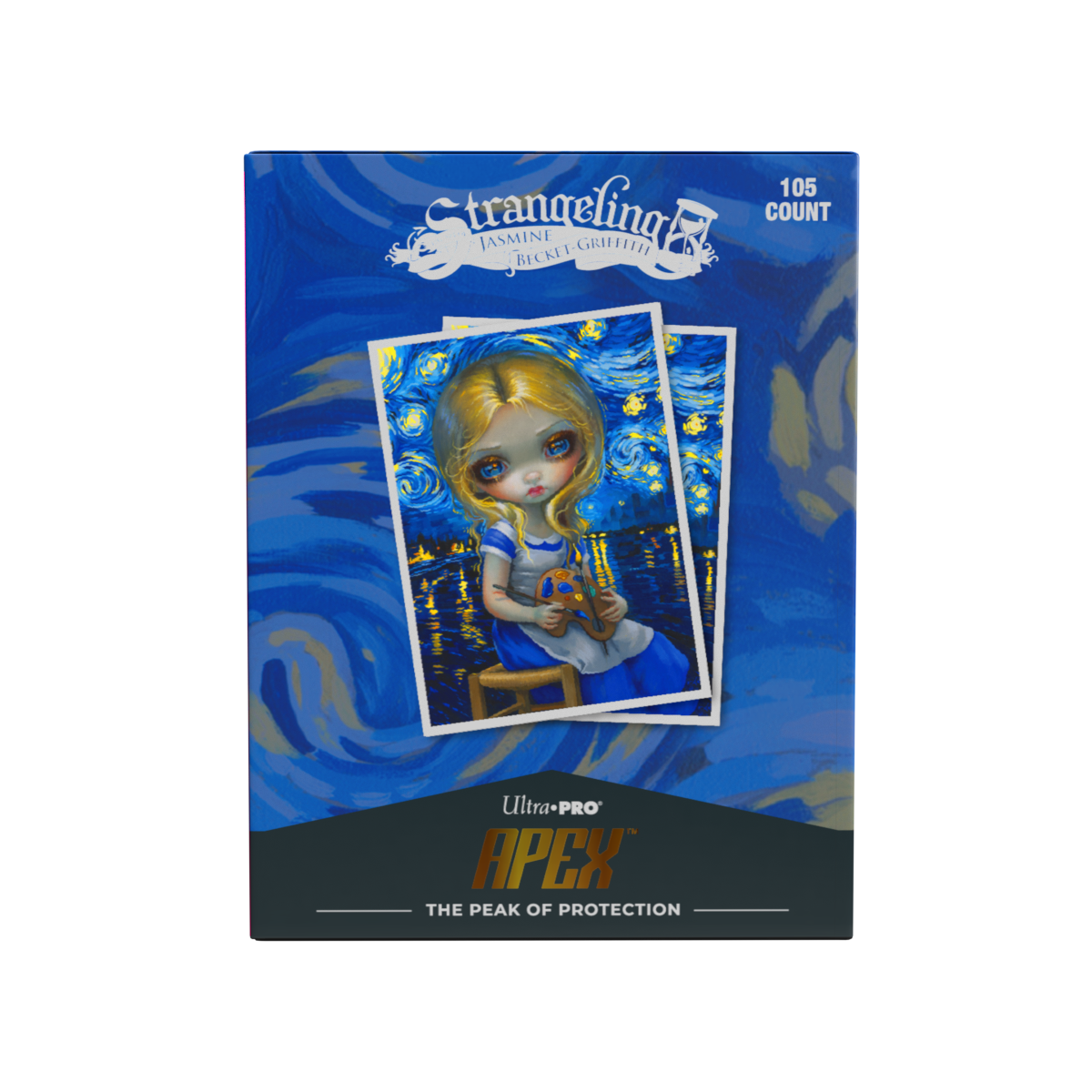 Jasmine Becket-Griffith Alice in The Starry Night 105ct Apex Deck Protector Sleeves Front | Ultra PRO International