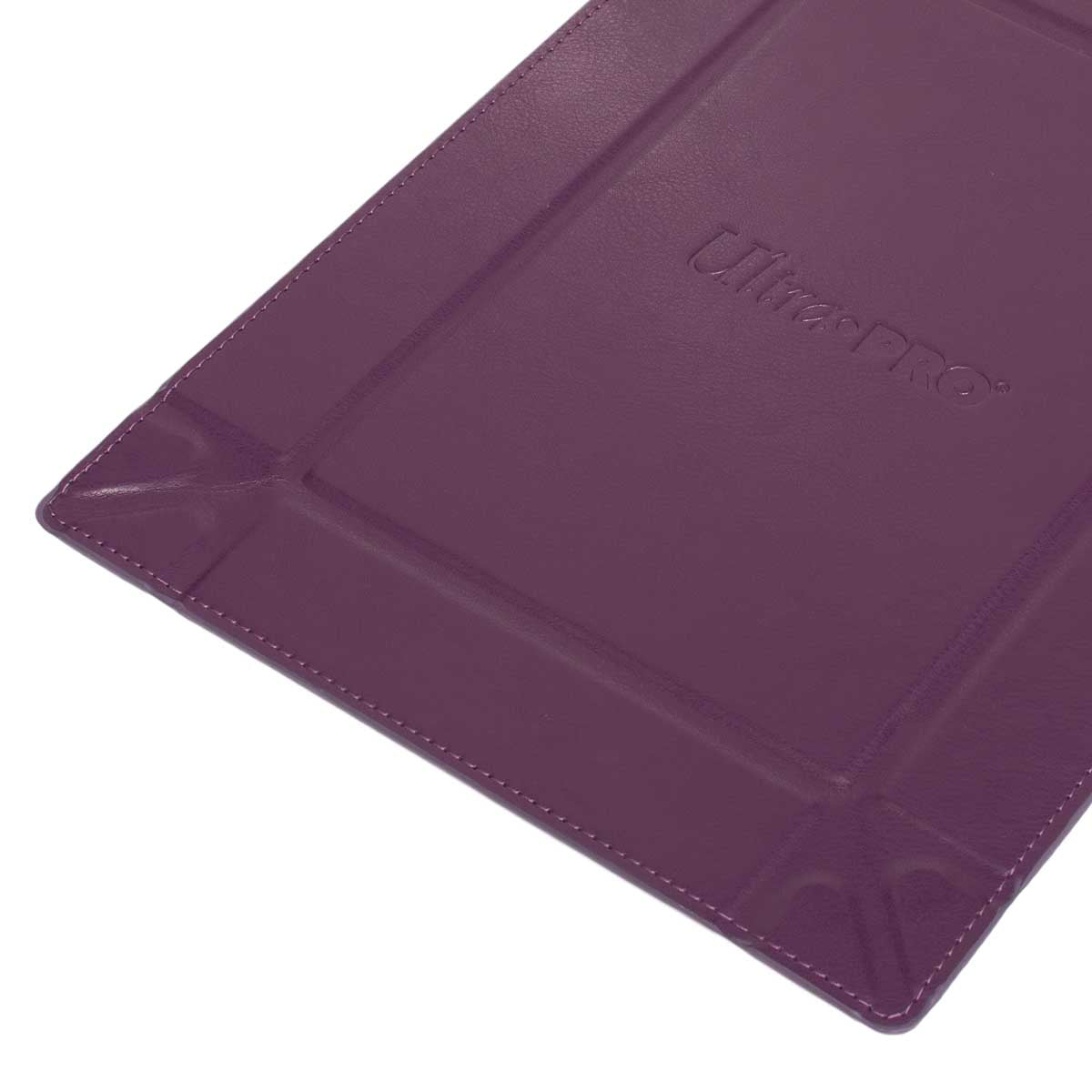 Vivid Magnetic Folding Dice Tray - Midnight Plum FlatClose | Ultra PRO International
