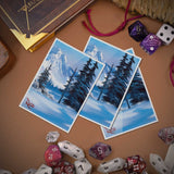 Bob Ross - Winter Paradise 105ct APEX Deck Protector® Sleeves for Tabletop Gaming Lifestyle | Ultra PRO International