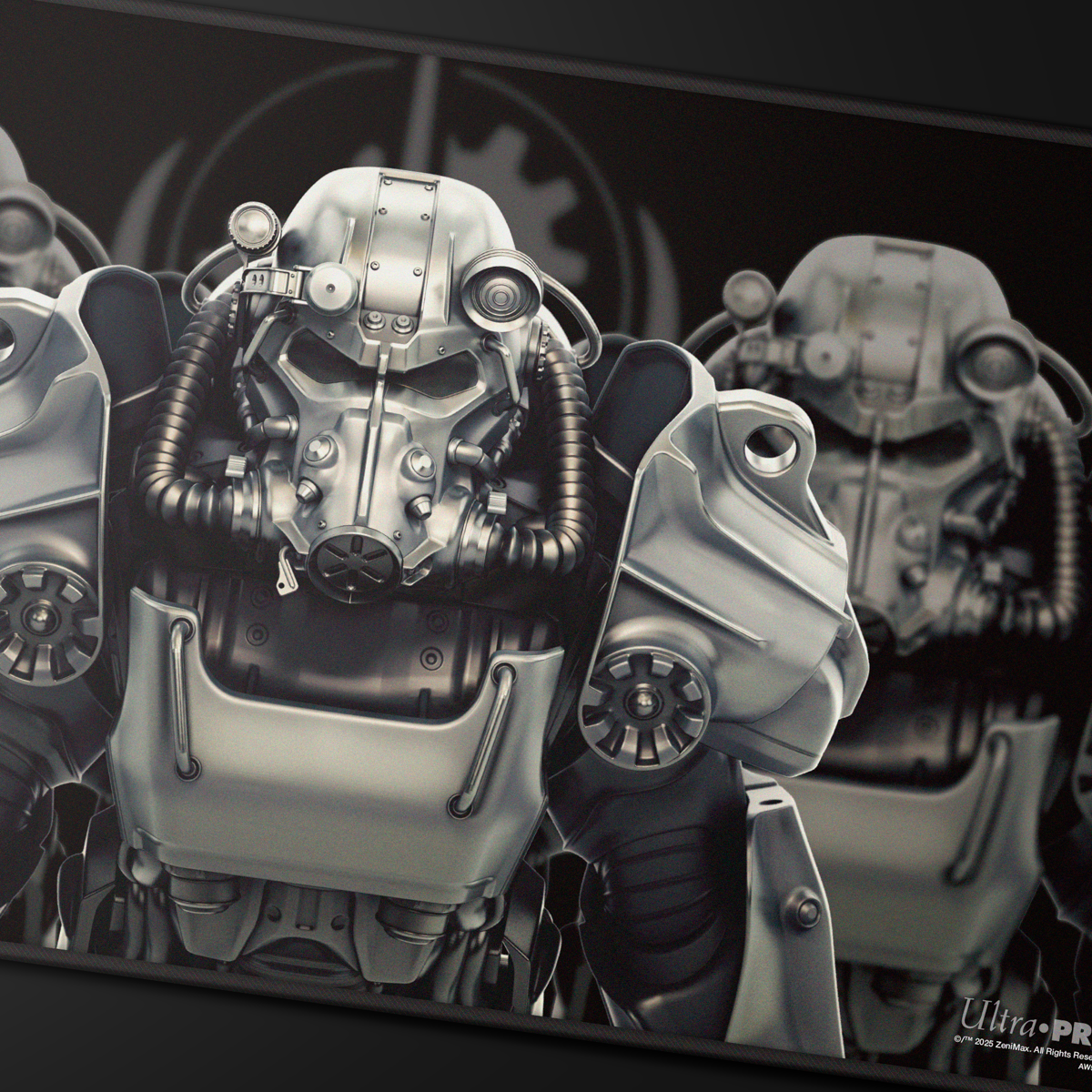 Brotherhood of Steel Black-Stitched Playmat | Ultra PRO International