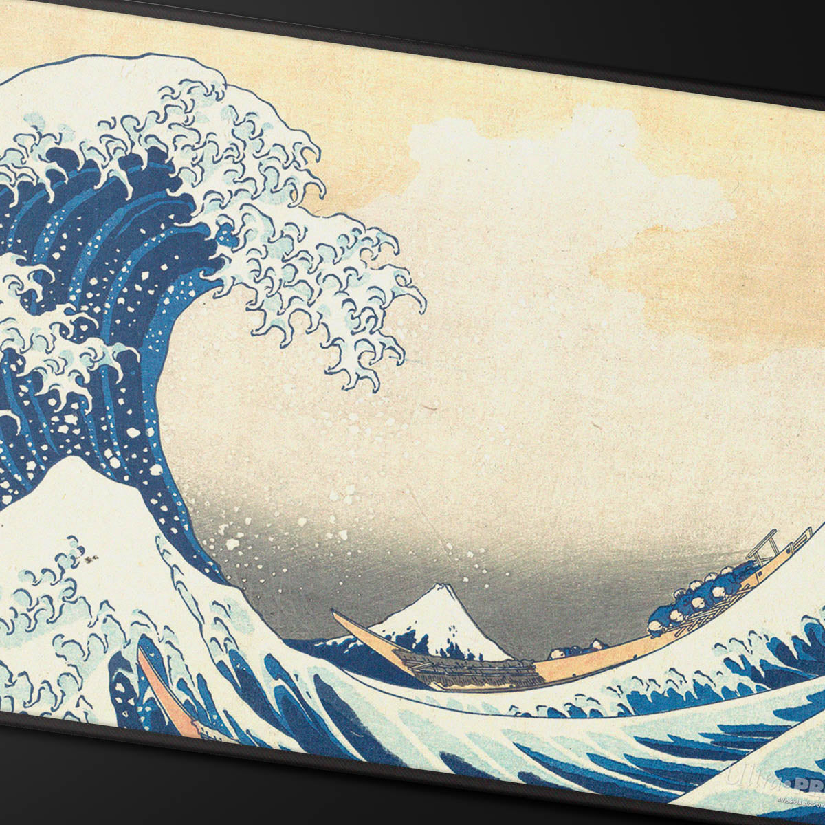 The Great Wave off Kanagawa Black Stitched Playmat – Ultra PRO