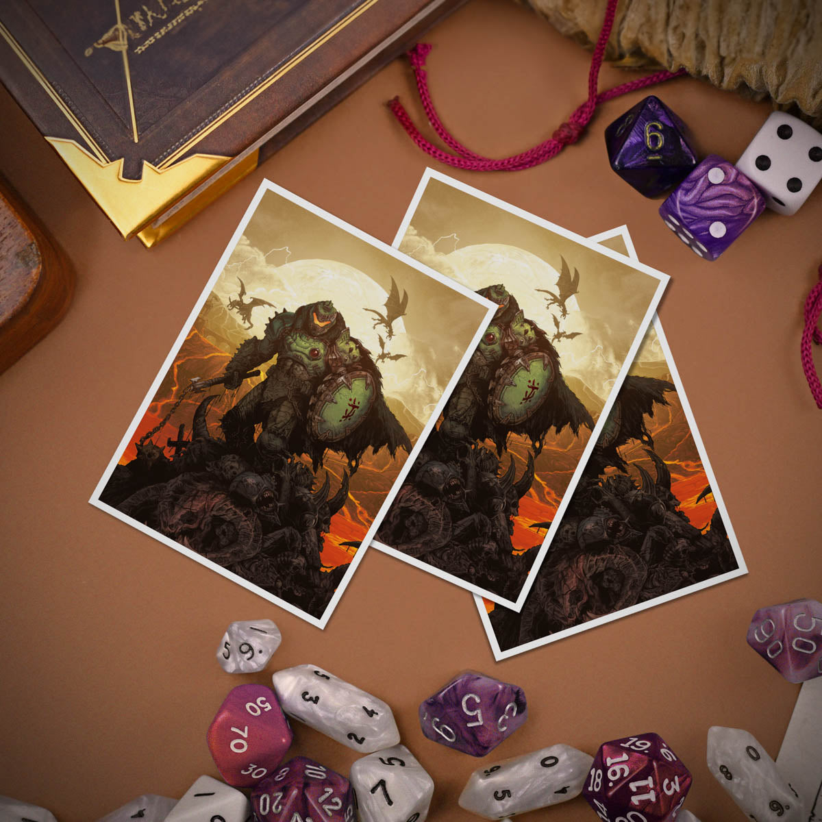 DOOM: THE DARK AGES - WRATH - APEX Deck Protector Sleeves Lifestyle | Ultra PRO International