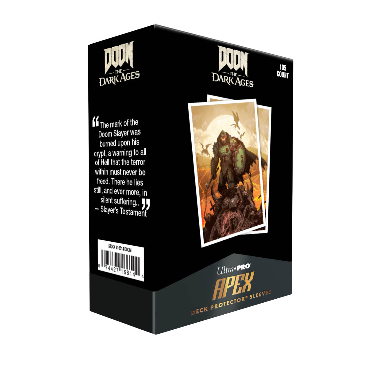 DOOM: THE DARK AGES - WRATH - APEX Deck Protector Sleeves | Ultra