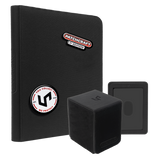 PATCHCRAFT™ Zippered 9-Pocket PRO-BINDER® & ALCOVE® Flip DECK BOX® Black Bundle