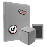 PATCHCRAFT™ Zippered 9-Pocket PRO-BINDER® & ALCOVE® Flip DECK BOX® Gray Bundle