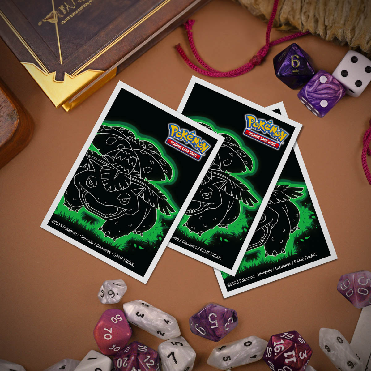 Neon Kanto 105ct APEX Deck Protector® Sleeves Venusaur for Pokémon | Ultra PRO International