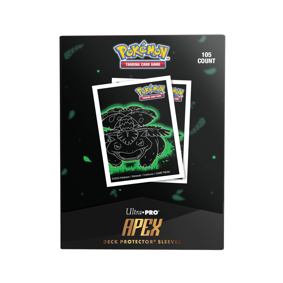 Neon Kanto 105ct APEX Deck Protector® Sleeves Venusaur for Pokémon Front | Ultra PRO International