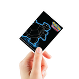 Neon Kanto 105ct APEX DECK PROTECTOR® Sleeves Blastoise for Pokémon Hand