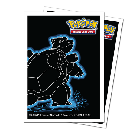 Neon Kanto 105ct APEX DECK PROTECTOR® Sleeves Blastoise for Pokémon Front