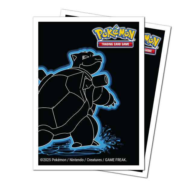Neon Kanto 105ct APEX DECK PROTECTOR® Sleeves Blastoise for Pokémon Front