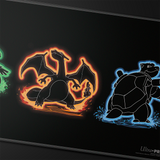 Neon Kanto Foil Playmat for Pokémon Close Up