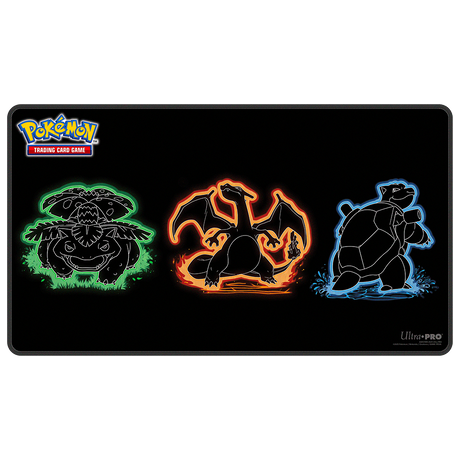 Neon Kanto Foil Playmat for Pokémon Front