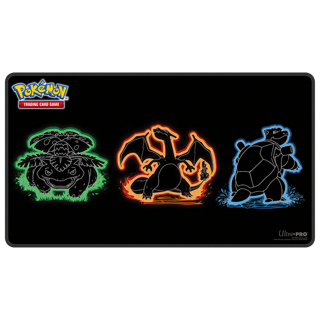 Neon Kanto Foil Playmat for Pokémon Front