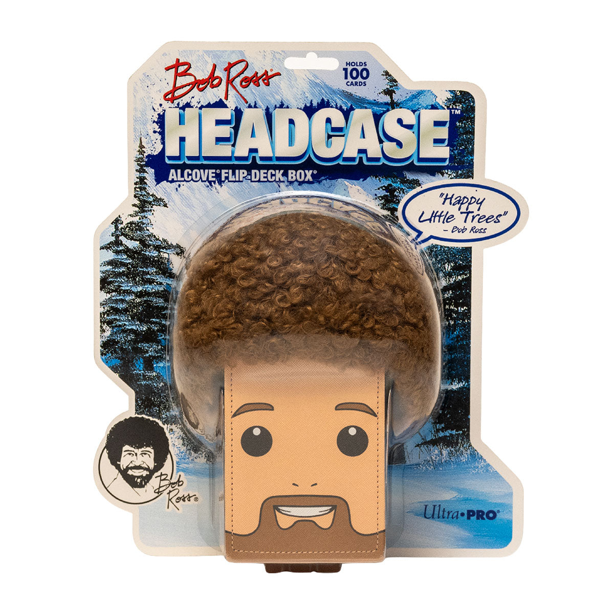 Bob Ross - HEADCASE™ ALCOVE® Flip DECK BOX® Card Container for Tabletop Gaming - Front | Ultra PRO