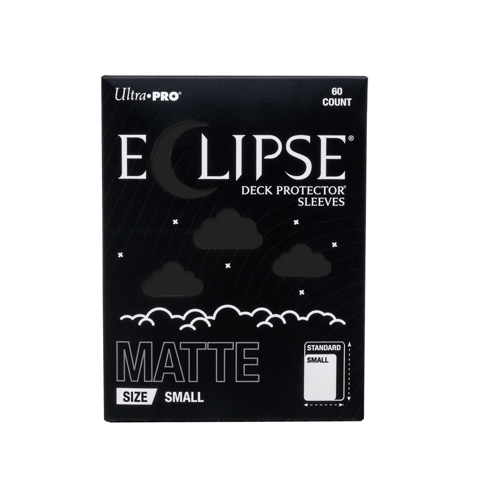 ECLIPSE® Matte Small DECK PROTECTOR® Sleeves: Jet Black - 60ct