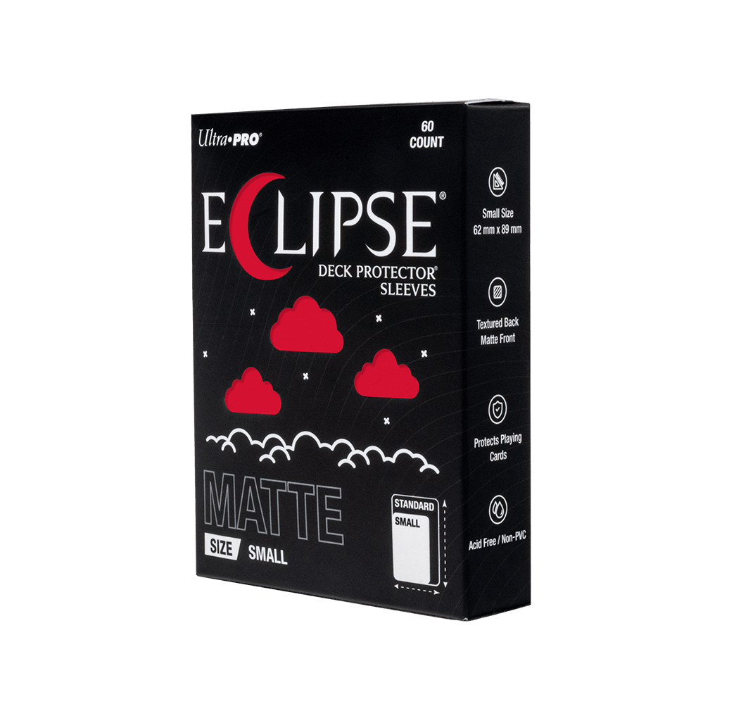 ECLIPSE® Matte Small DECK PROTECTOR® Sleeves: Apple Red - 60ct