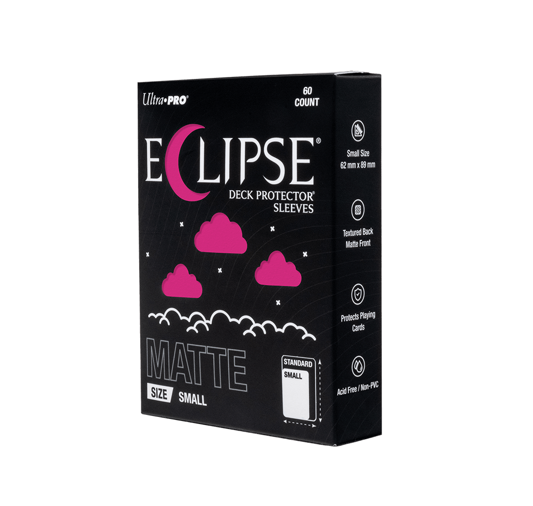 ECLIPSE® Matte Small DECK PROTECTOR® Sleeves: Hot Pink - 60ct