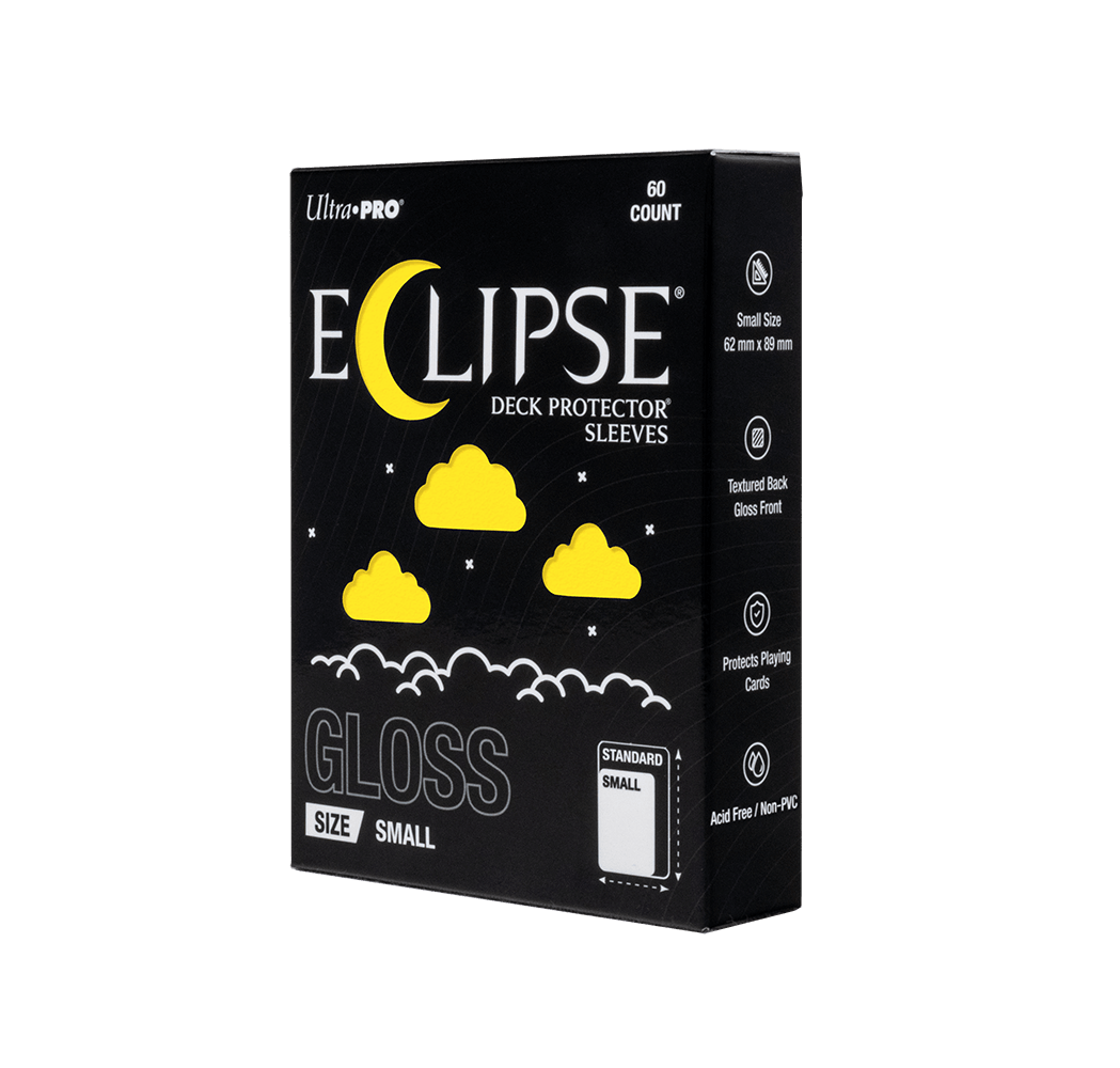 ECLIPSE® Gloss Small DECK PROTECTOR® Sleeves: Lemon Yellow - 60ct