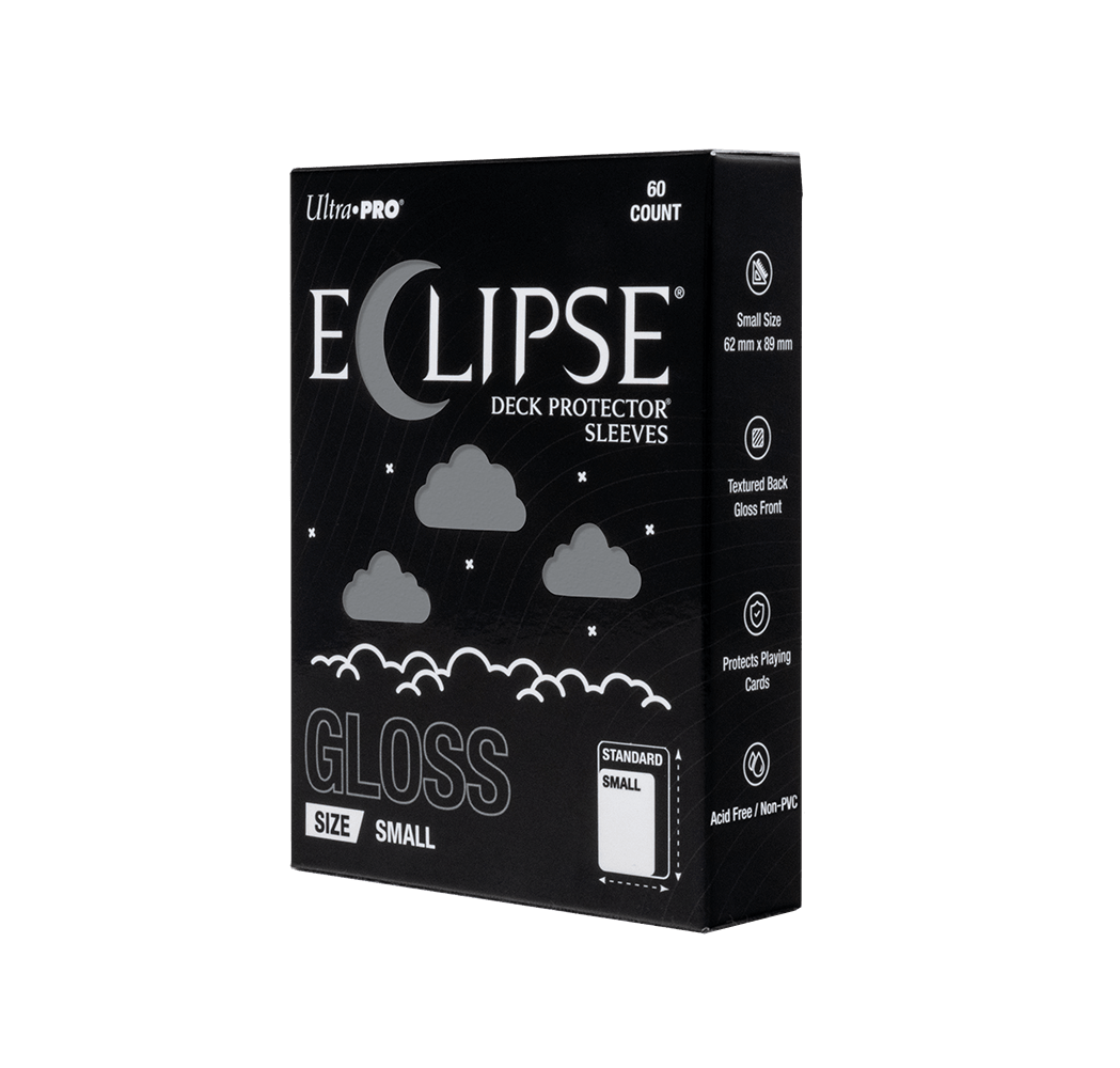 ECLIPSE® Gloss Small DECK PROTECTOR® Sleeves: Smoke Grey - 60ct