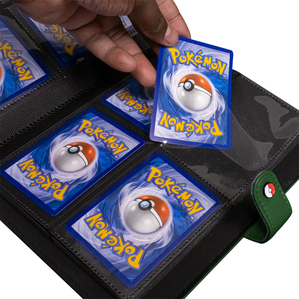 Green 4-Pocket Premium Snap Binder for the Pokémon Trading Card Game