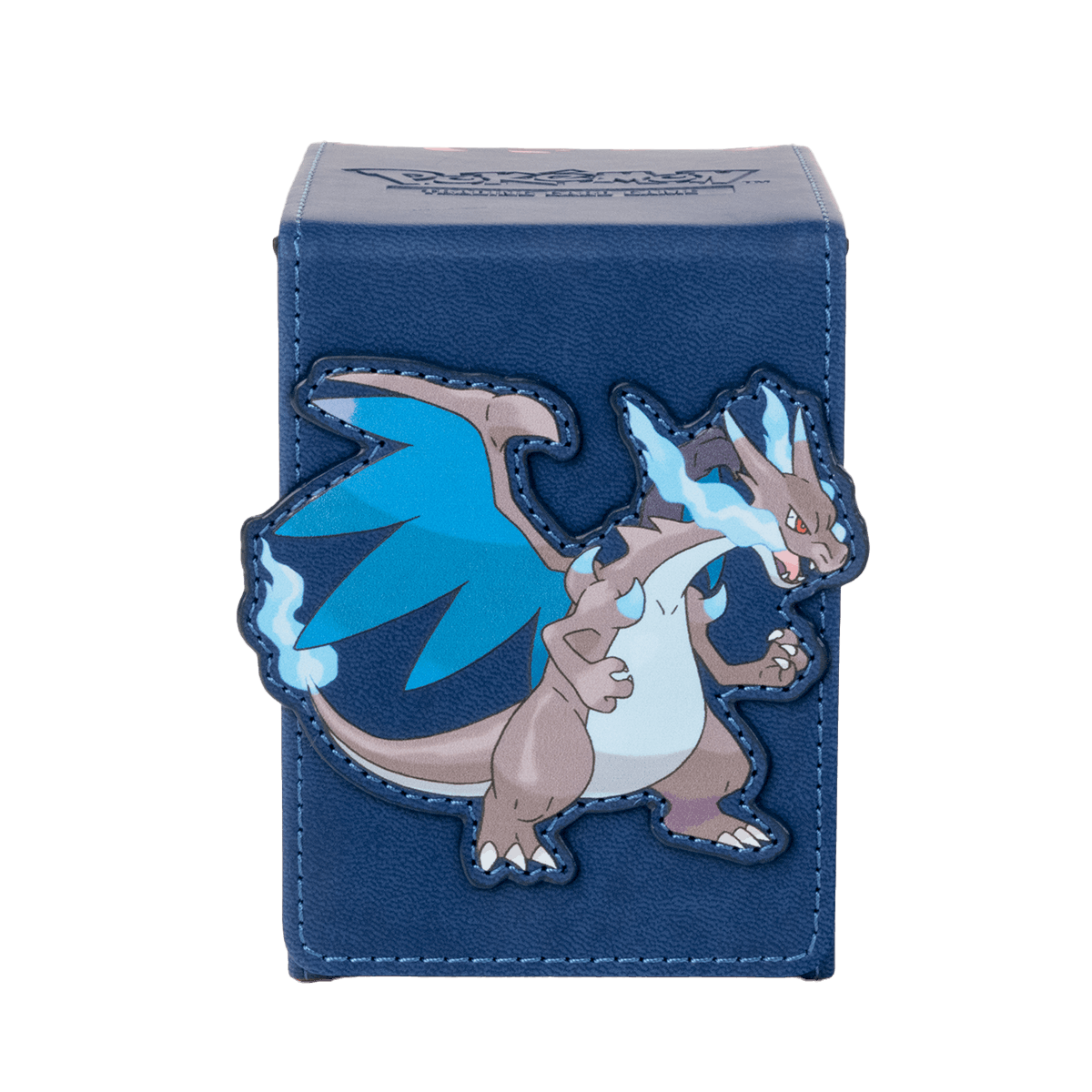 Mega Charizard X ALCOVE® Flip DECK BOX® for the Pokémon Trading Card Game - Front | Ultra PRO