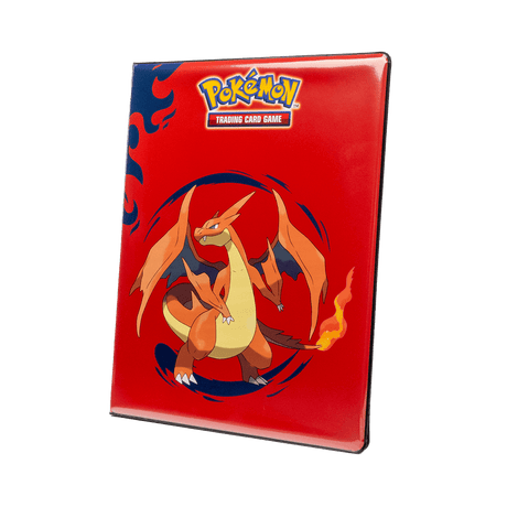 Mega Charizard X and Mega Charizard Y 9-Pocket Portfolio for the Pokémon Trading Card Game - Angle | Ultra PRO
