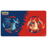 Mega Charizard X and Mega Charizard Y Playmat for the Pokémon Trading Card Game - Front | Ultra PRO