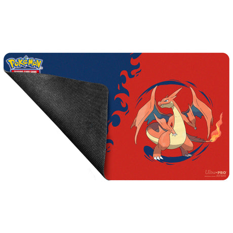 Mega Charizard X and Mega Charizard Y Playmat for the Pokémon Trading Card Game - Rubber | Ultra PRO