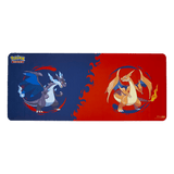 Mega Charizard X and Mega Charizard Y 6ft Table Playmat for the Pokémon Trading Card Game | Ultra PRO