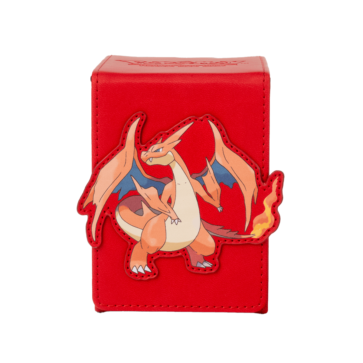 Mega Charizard Y ALCOVE® Flip DECK BOX® for the Pokémon Trading Card Game - Front | Ultra PRO