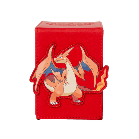 Mega Charizard Y ALCOVE® Flip DECK BOX® for the Pokémon Trading Card Game - Front | Ultra PRO