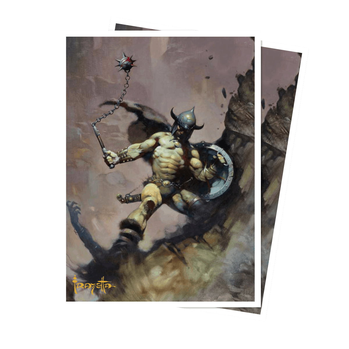 Artist Spotlight: Frank Frazetta - "Warrior with Ball and Chain" APEX DECK PROTECTOR® Sleeves for Tabletop Gaming