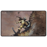 Artist Spotlight: Frank Frazetta - "Warrior with Ball and Chain" Black Stitched Playmat