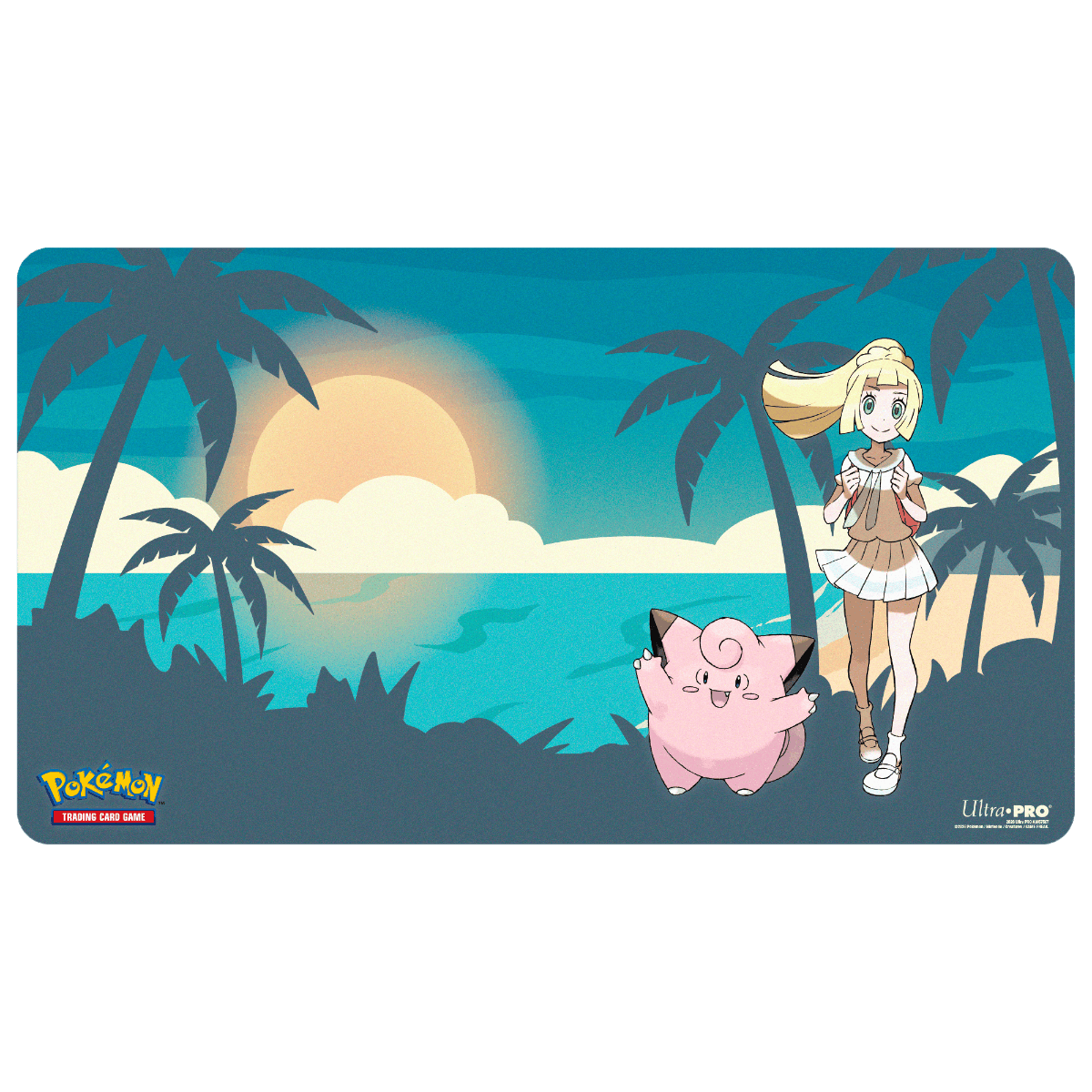 Lillie and Clefairy Playmat for the Pokémon Trading Card Game - Front | Ultra PRO