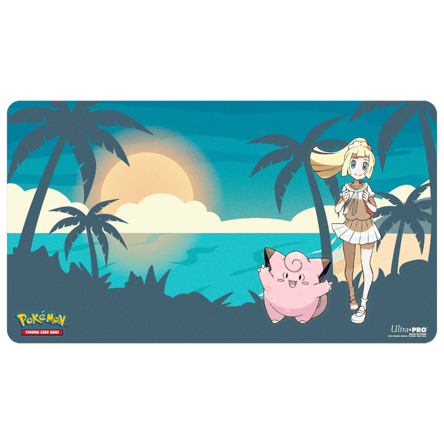 Lillie and Clefairy Playmat for the Pokémon Trading Card Game - Front | Ultra PRO