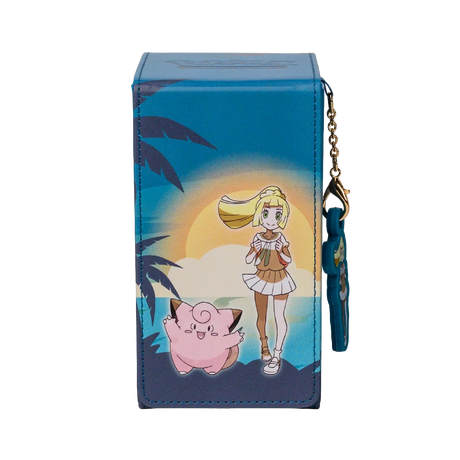 Lillie and Clefairy ALCOVE® Tower DECK BOX® for the Pokémon Trading Card Game - Front | Ultra PRO