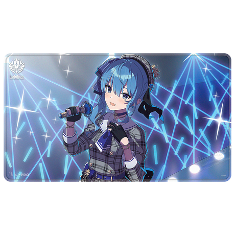 Hoshimachi Suisei Stitched Playmat for the hololive OFFICIAL CARD GAME Front