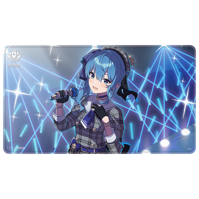 Hoshimachi Suisei Stitched Playmat for the hololive OFFICIAL CARD GAME Front